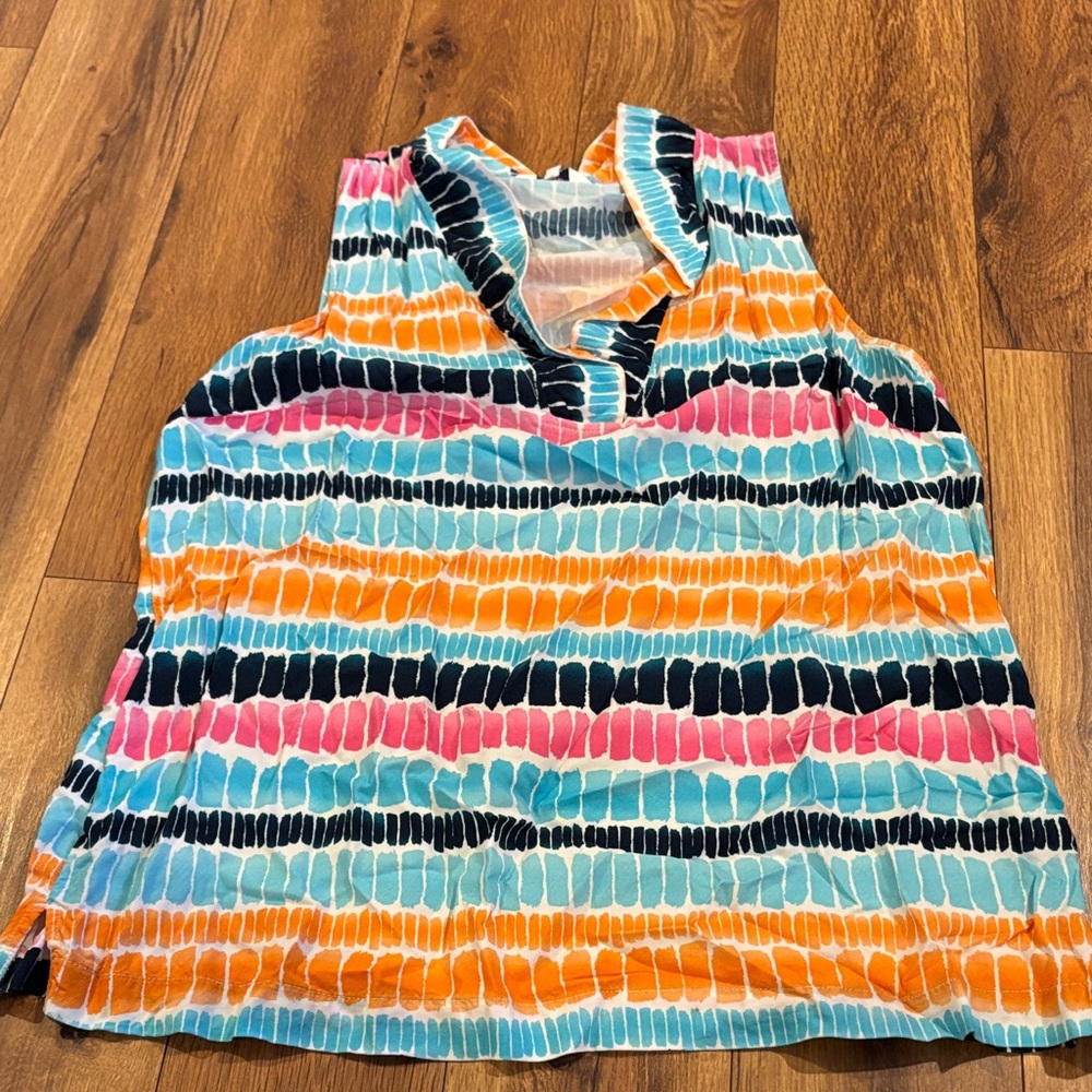 crown & ivy Multicolor Striped Tank Top